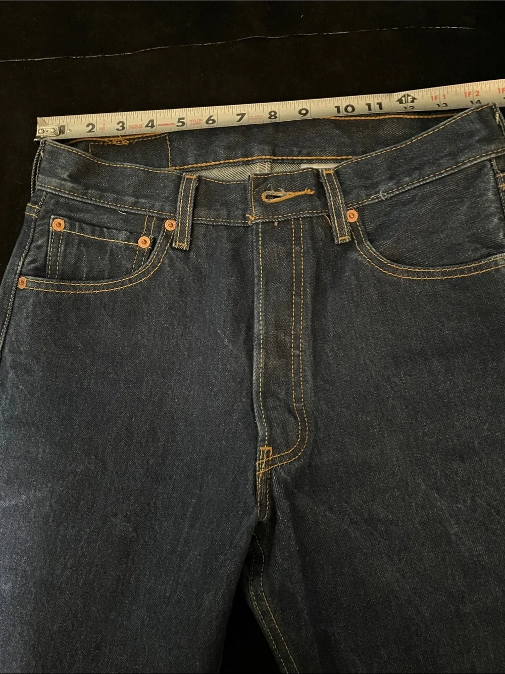 Men’s EUC LEVI’S Sz 30/32 100% Cotton Button Fly & Care Tag MADE IN COLOMBIA